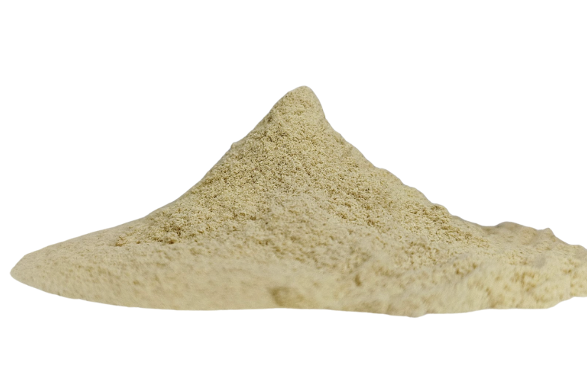 Ashwagandha powder mound close-up