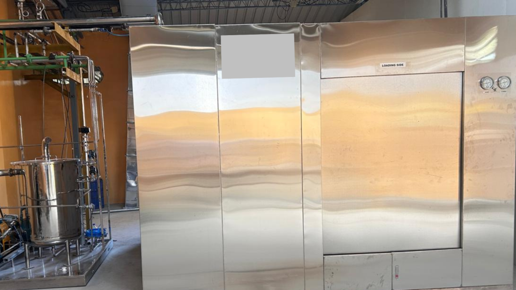 GMP-compliant herb drying and sterilization tunnel system in Herb Artizan processing facility